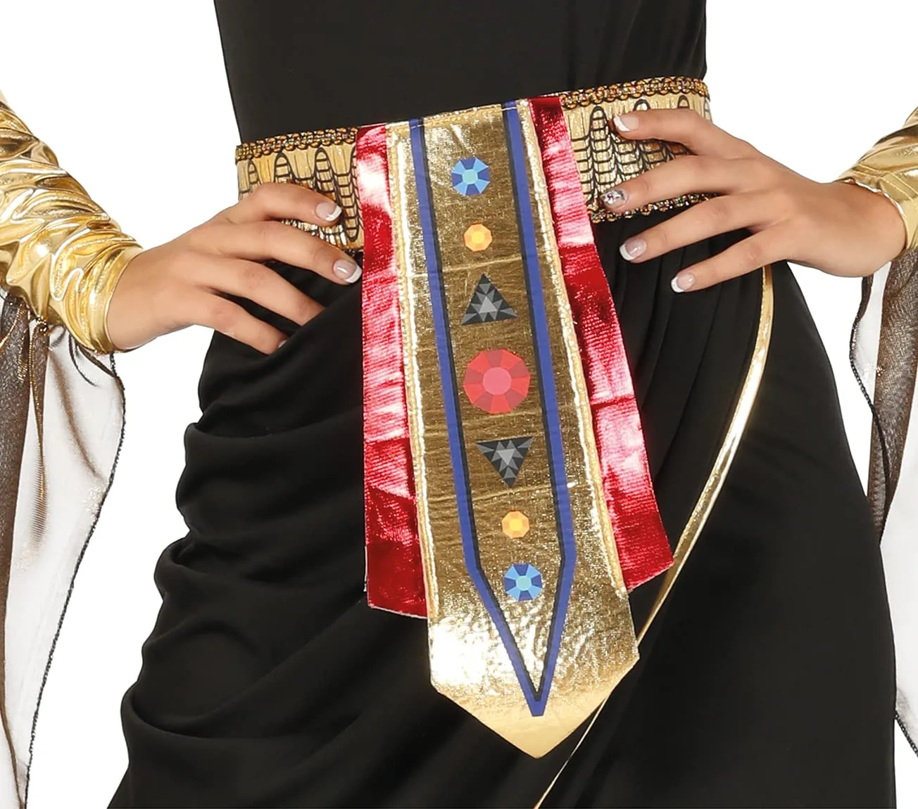 Guirca Costume Egiziana Nero Oro Ragazza 14-16 Anni
