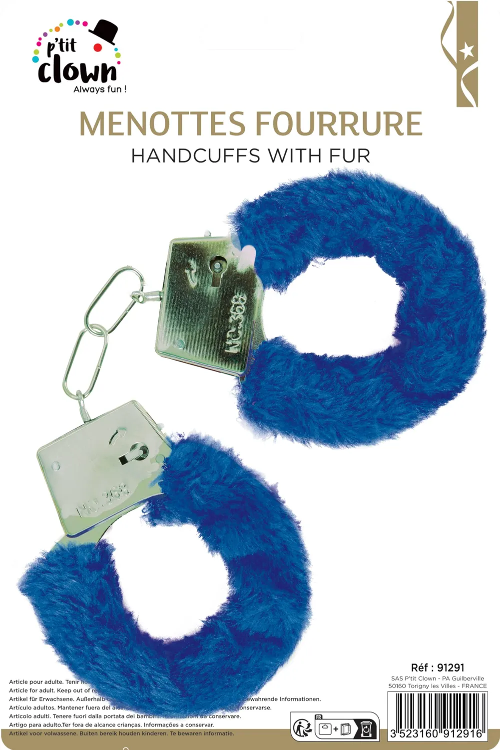 P'tit Clown 91291 manette blu addio celibato