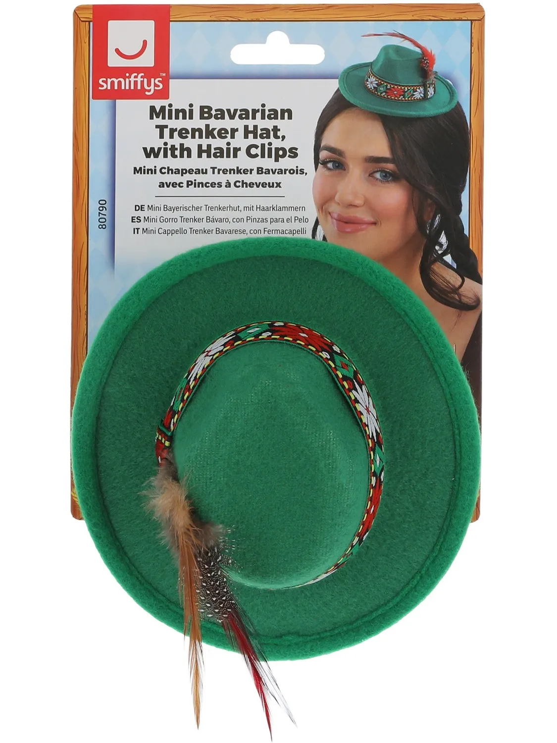 Smiffys Mini Bavarian Trenker cappello verde Oktoberfest