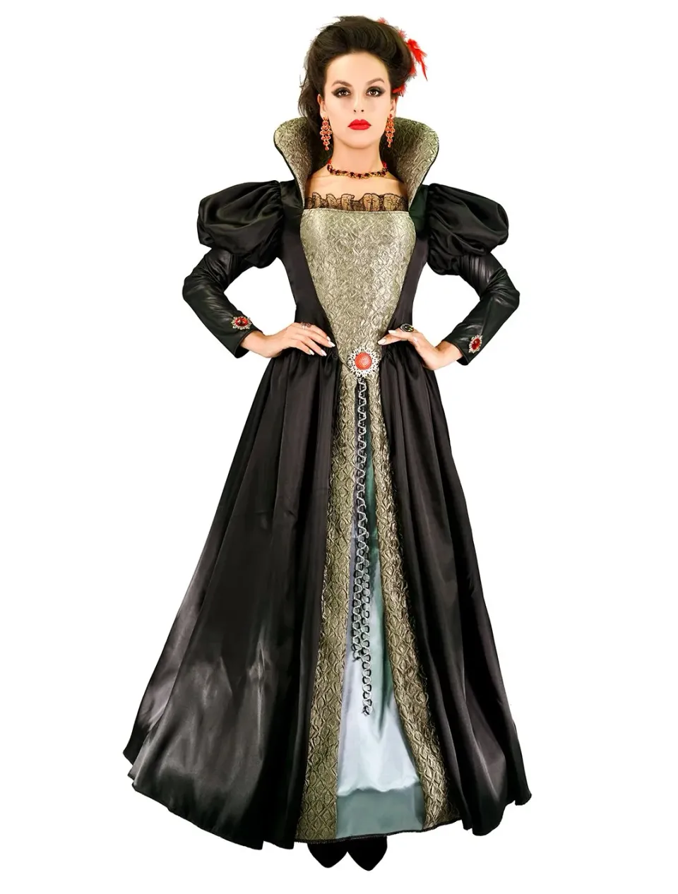 SEA HARE Vampire Queen Vestito Donna Halloween L