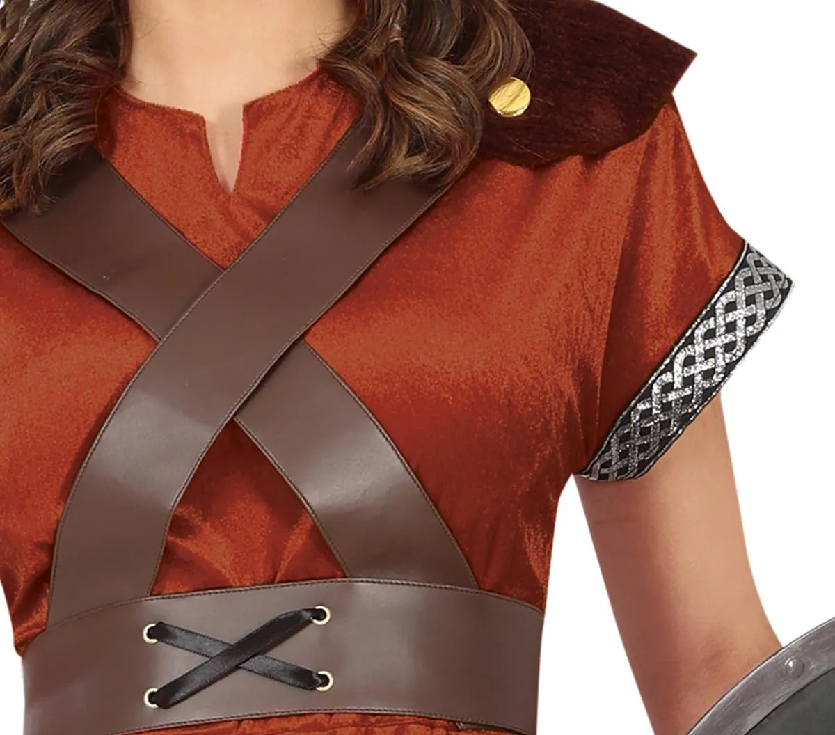 Guirca Vichinga Guerriera costume donna L con copricapo