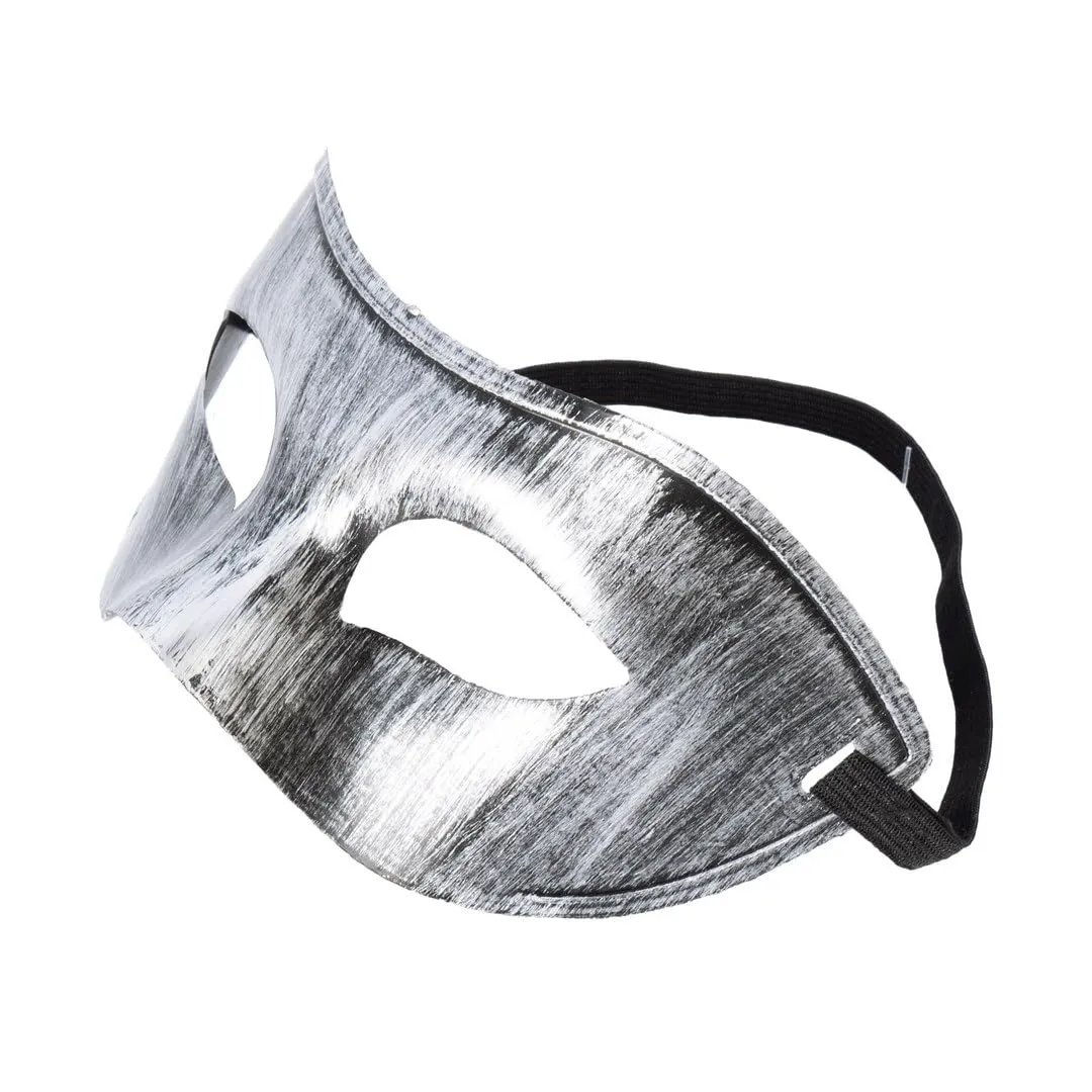 P'tit Clown 23384 maschera veneziana argento adulto