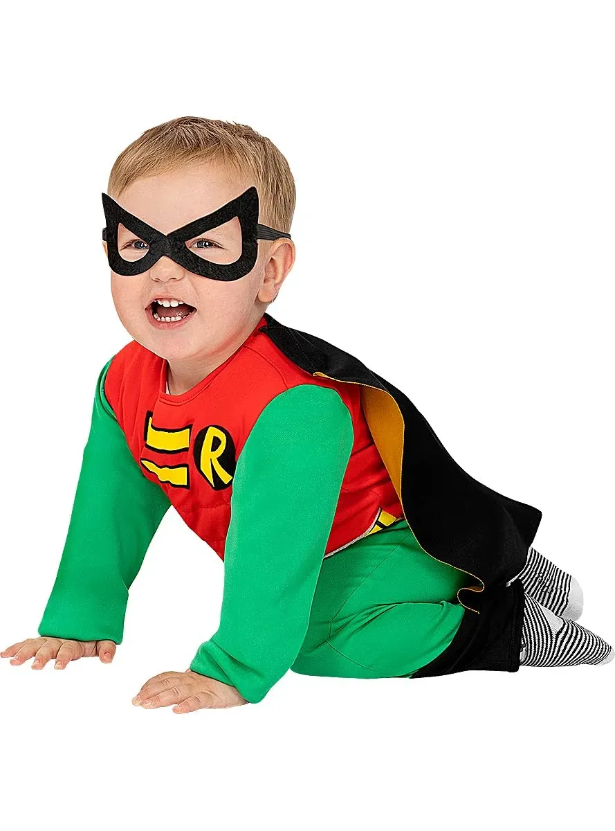 Funidelia Robin Boy Wonder costume neonato 12-24 mesi rosso