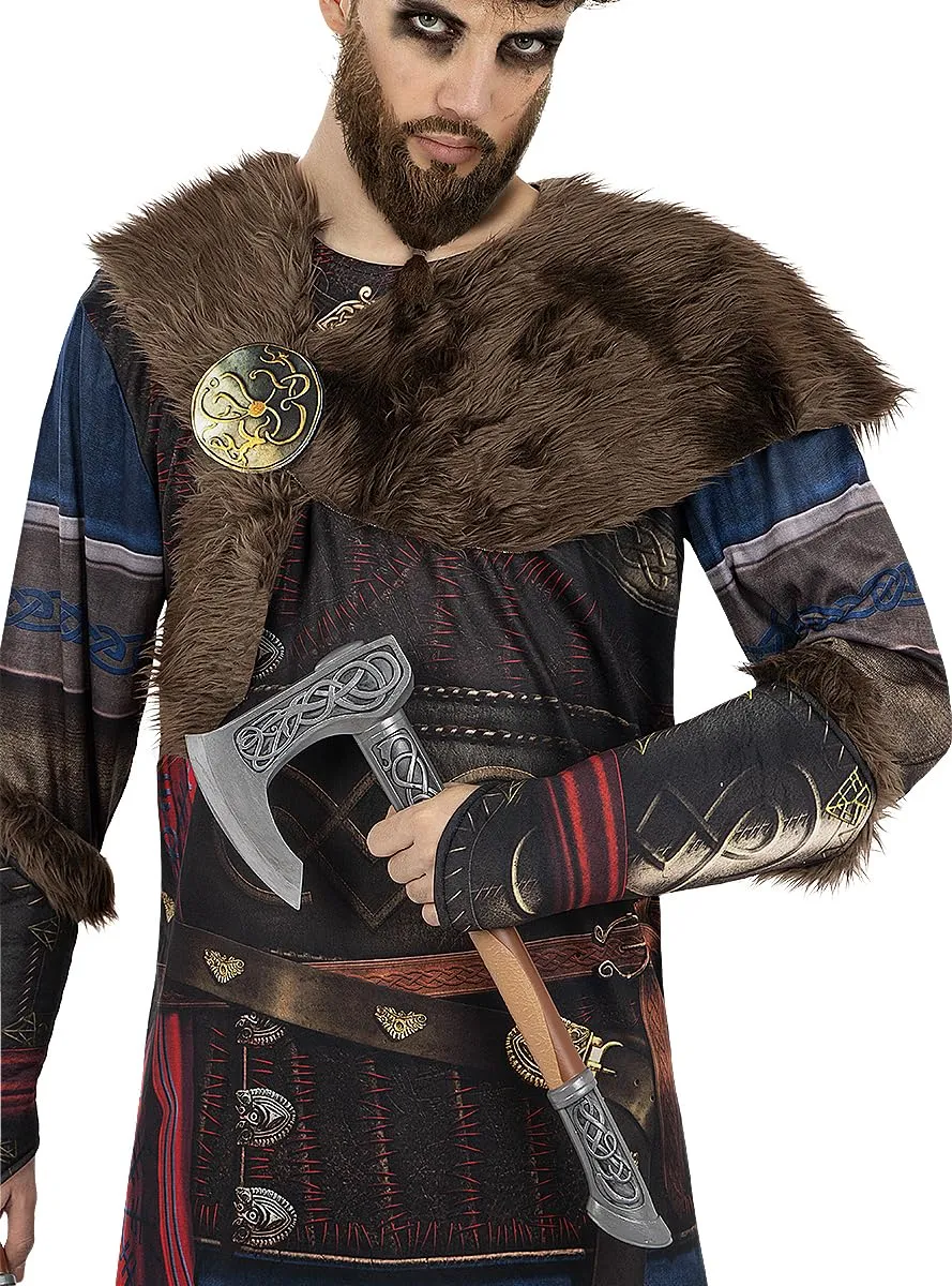 Funidelia Eivor Valhalla costume uomo S-M grigio