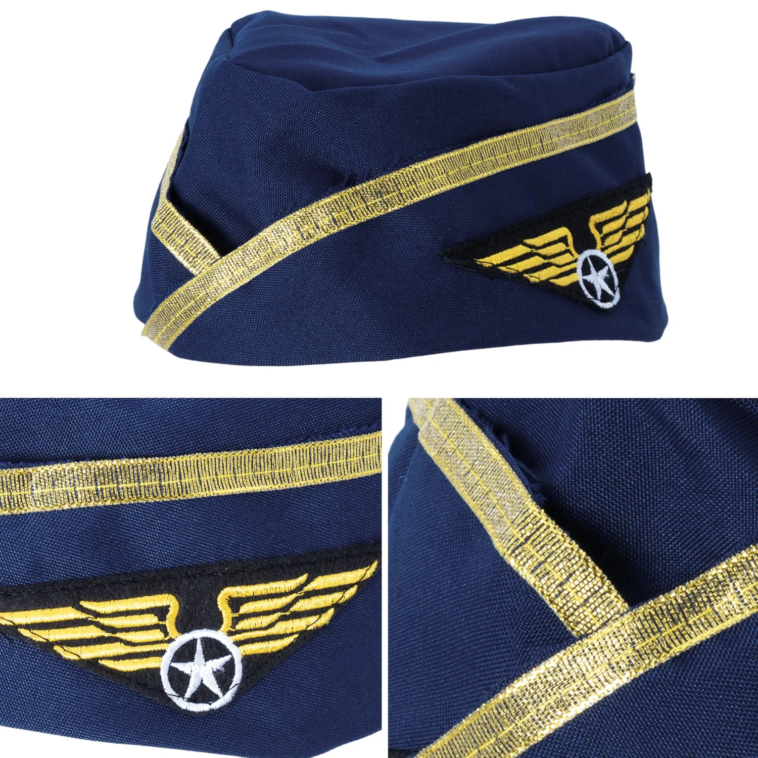 P'tit Clown Calot Hostess Cappello Donna Blu Navy