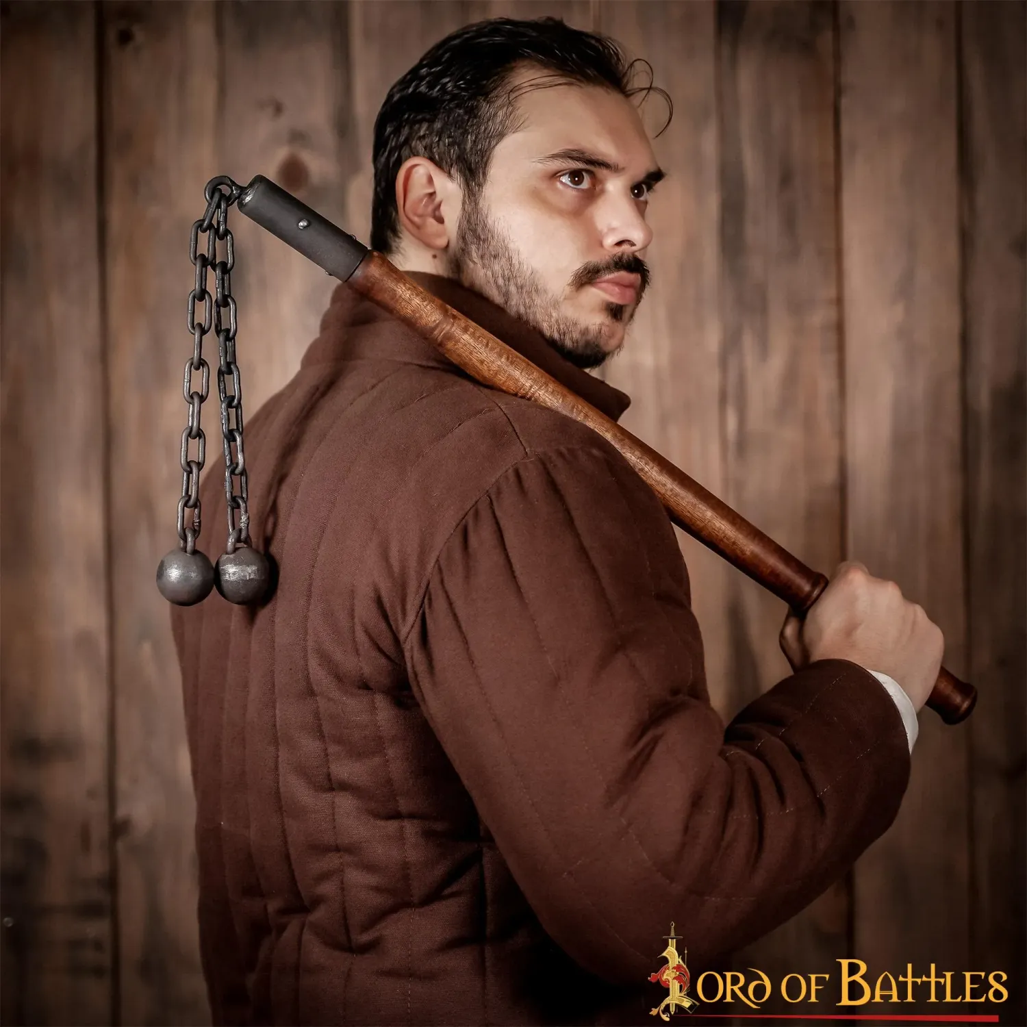 La Bottega di Merlino Mazza Ferrata doppia palla 94 cm