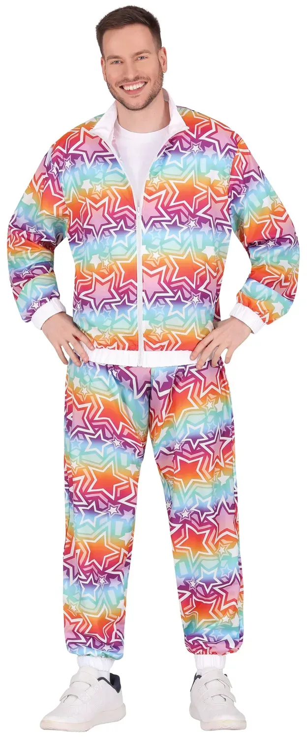 Guirca 90s Star Gymnast costume tuta unica multicolore