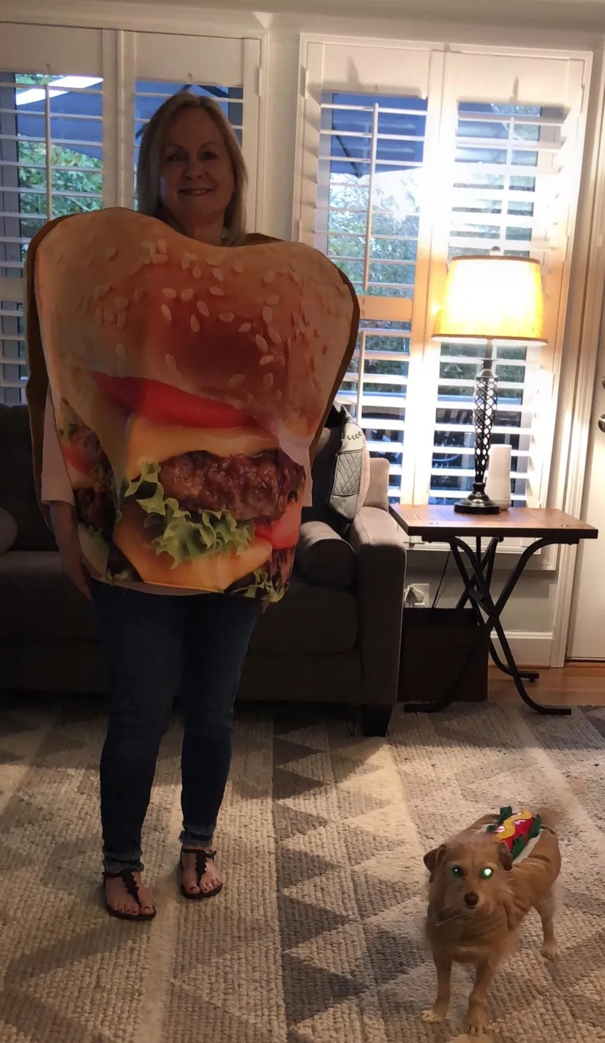 Bodysocks Hamburger Costume Adulto Taglia Unica Divertente