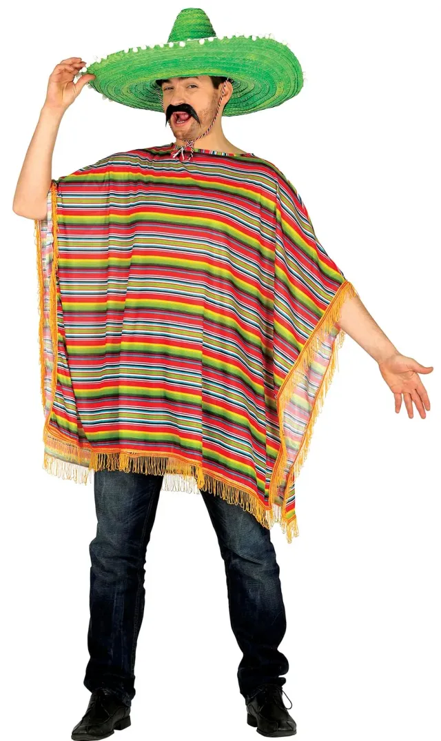 Guirca poncho messicano costume taglia unica
