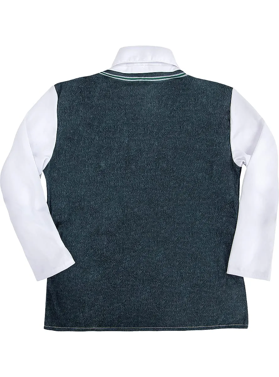 Funidelia Harry Potter Maglietta Serpeverde Donna Grigia M