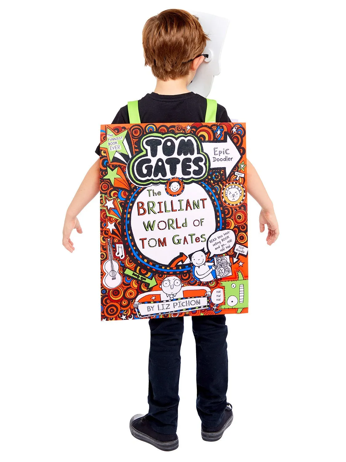 Smiffys Tom Gates costume bambini tabard da colorare
