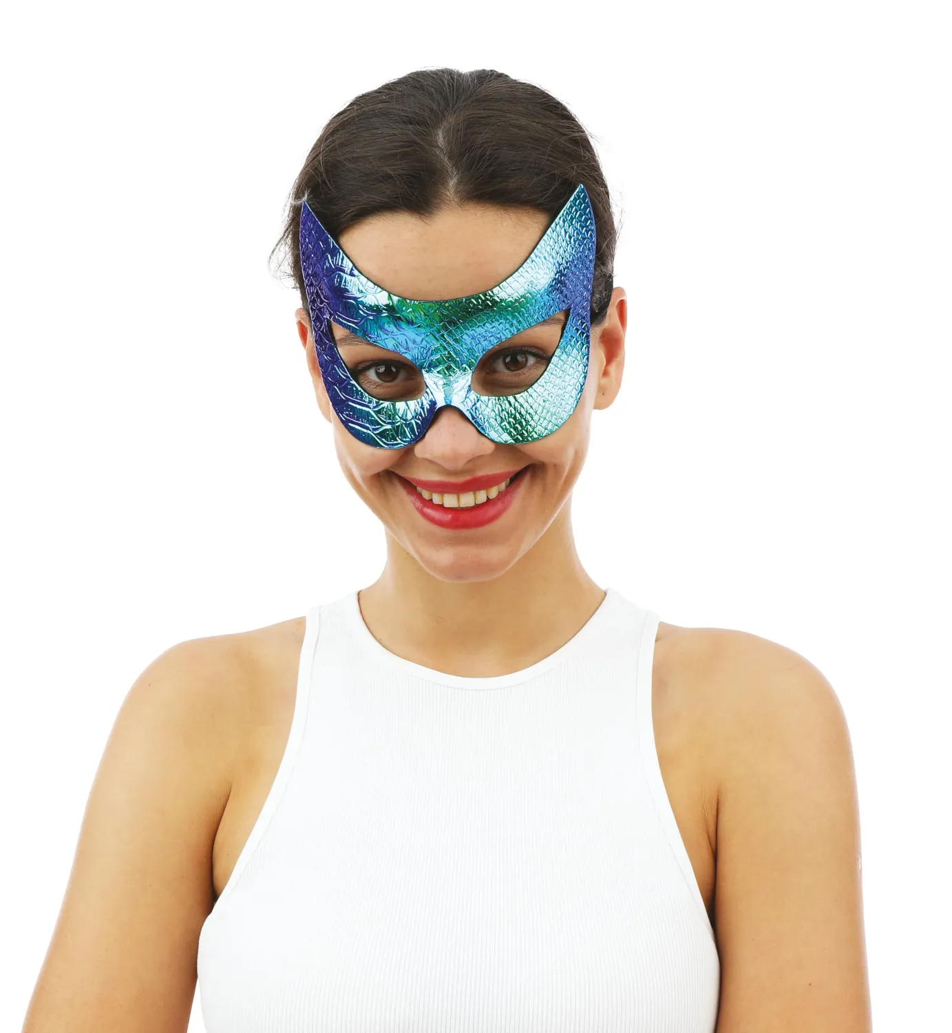 P'tit Clown 23376 lupo maschera scaglie turchese
