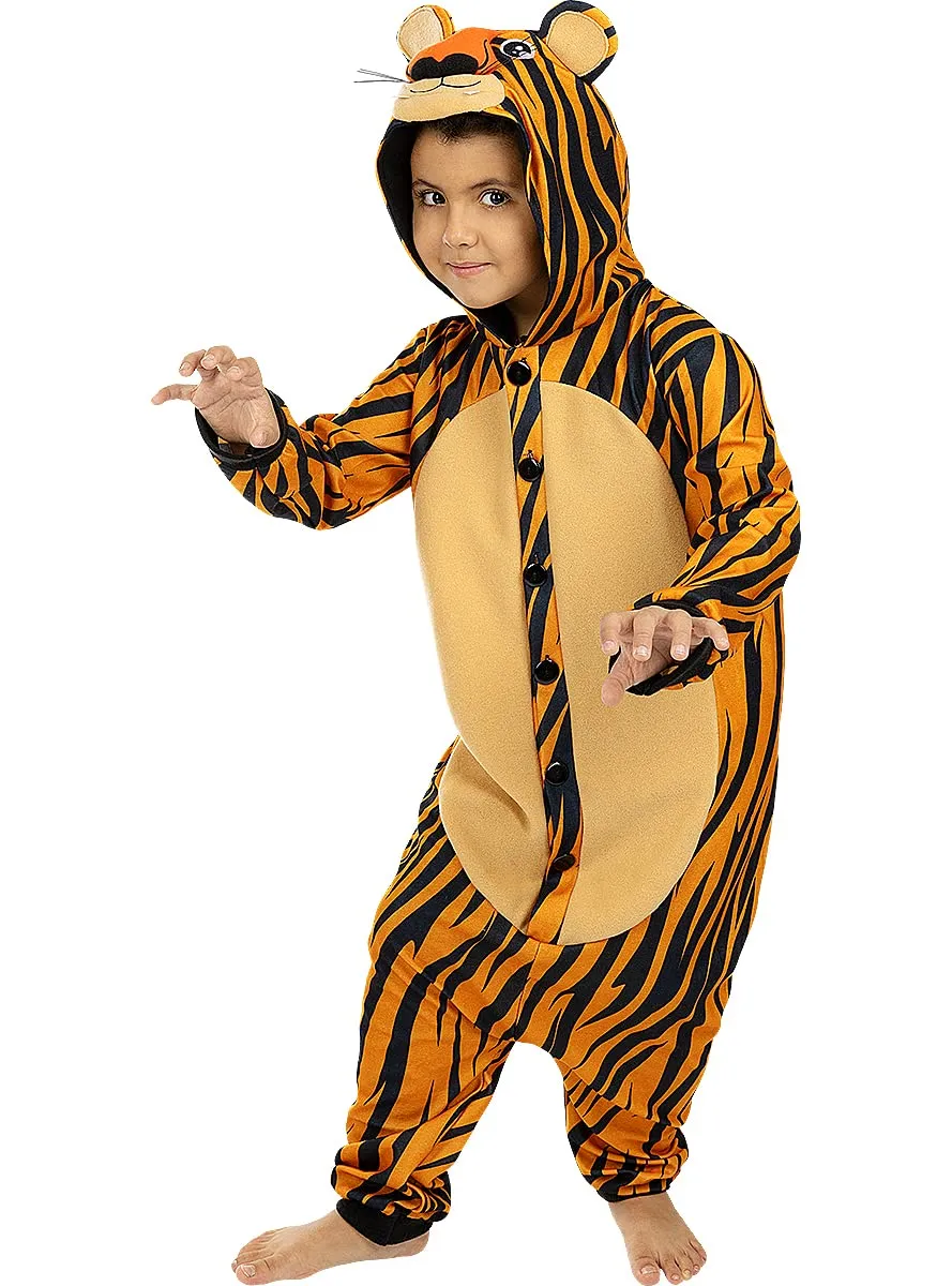 Funidelia Costume Tigre Onesie Bambini 7-9 Anni