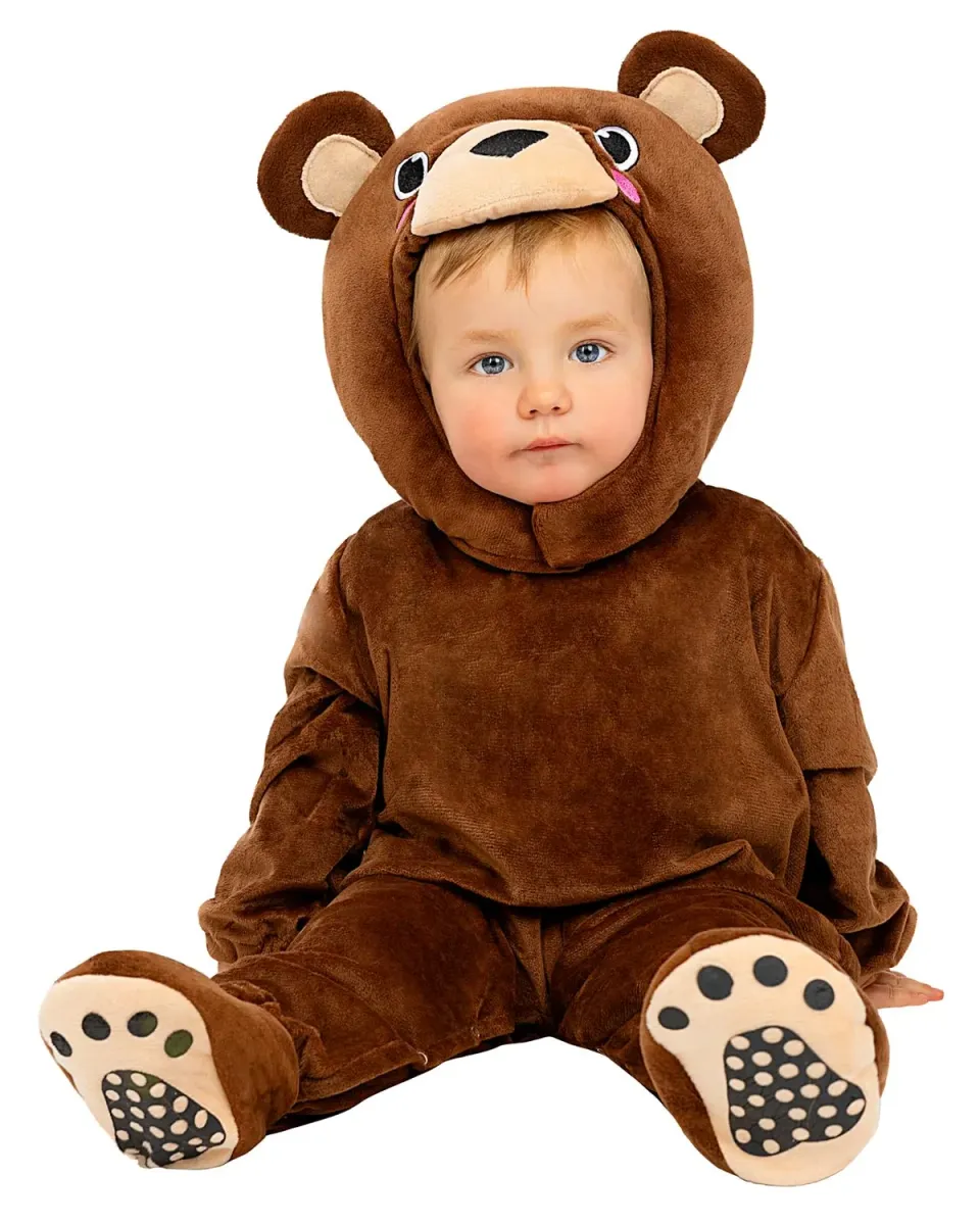 Funidelia Orso Bruno costume neonato tuta calda con coda