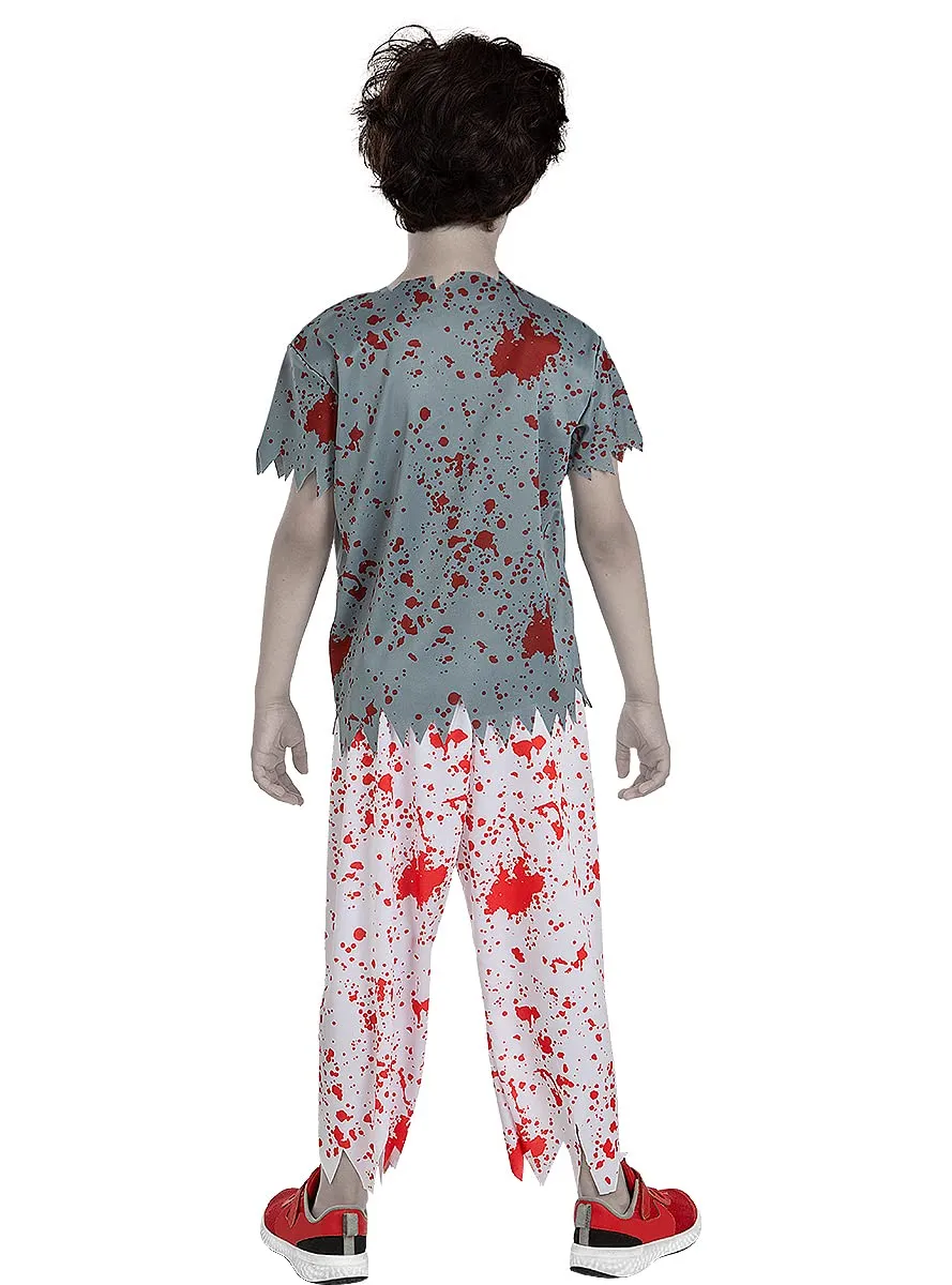 Funidelia Zombie Costume Rugbista Bambino Azzurro 3-4 Anni