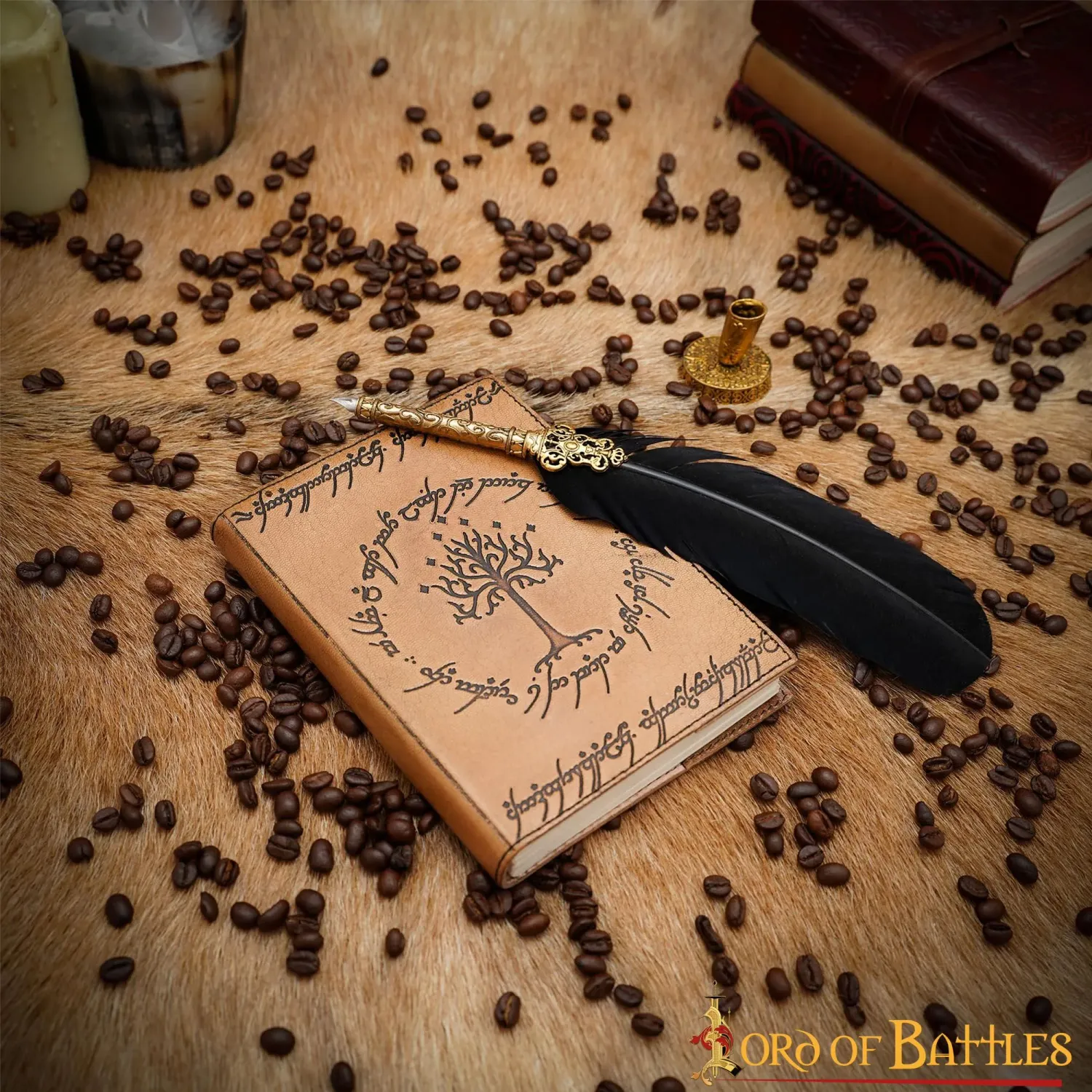 La Bottega di Merlino Diario Albero di Gondor quaderno pelle goffrata