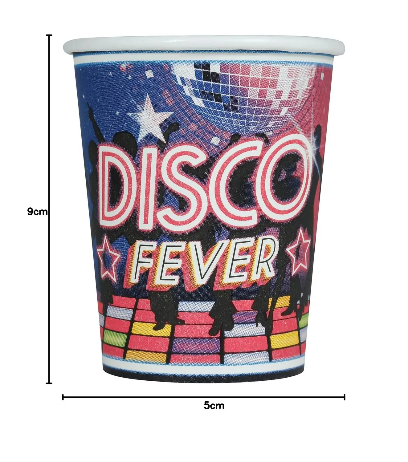 Fiestas Guirca Disco Star bicchieri 6x240 ml multicolore