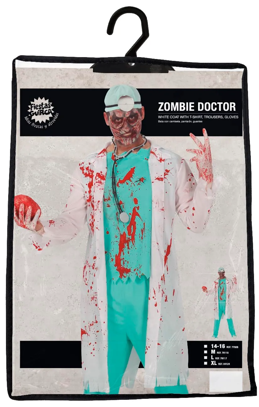 Fiestas Guirca Costume Dottore Zombie L 52-54 insanguinato