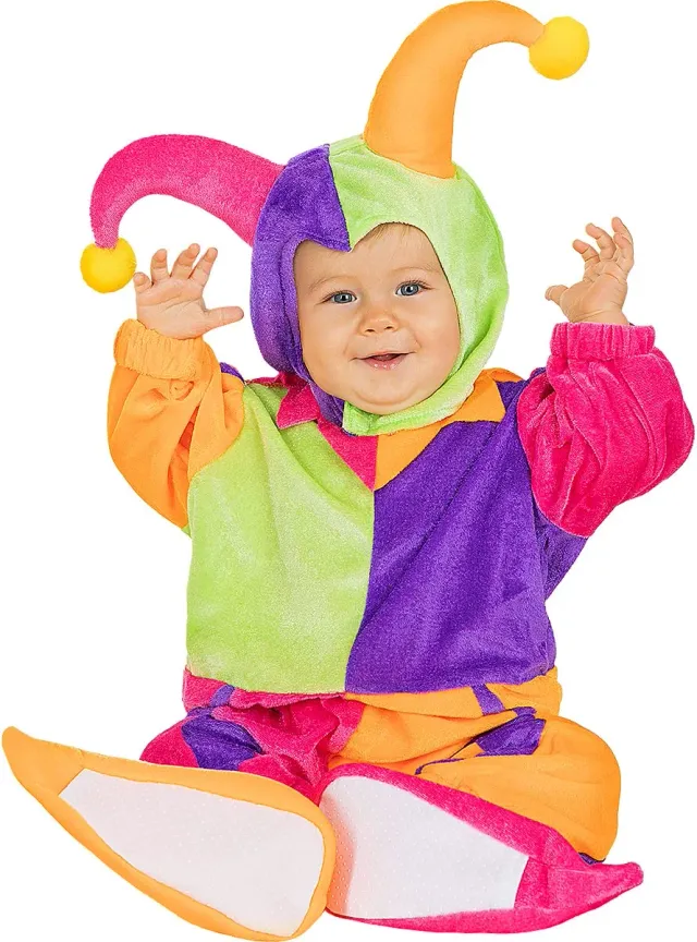 Funidelia Giullare costume bebè rosso pagliaccio