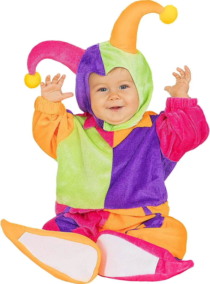 Funidelia Giullare costume bebè rosso pagliaccio
