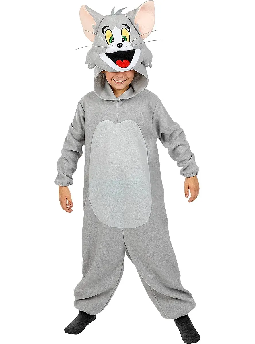Funidelia Tom & Jerry Costume di Tom grigio 3-4 anni