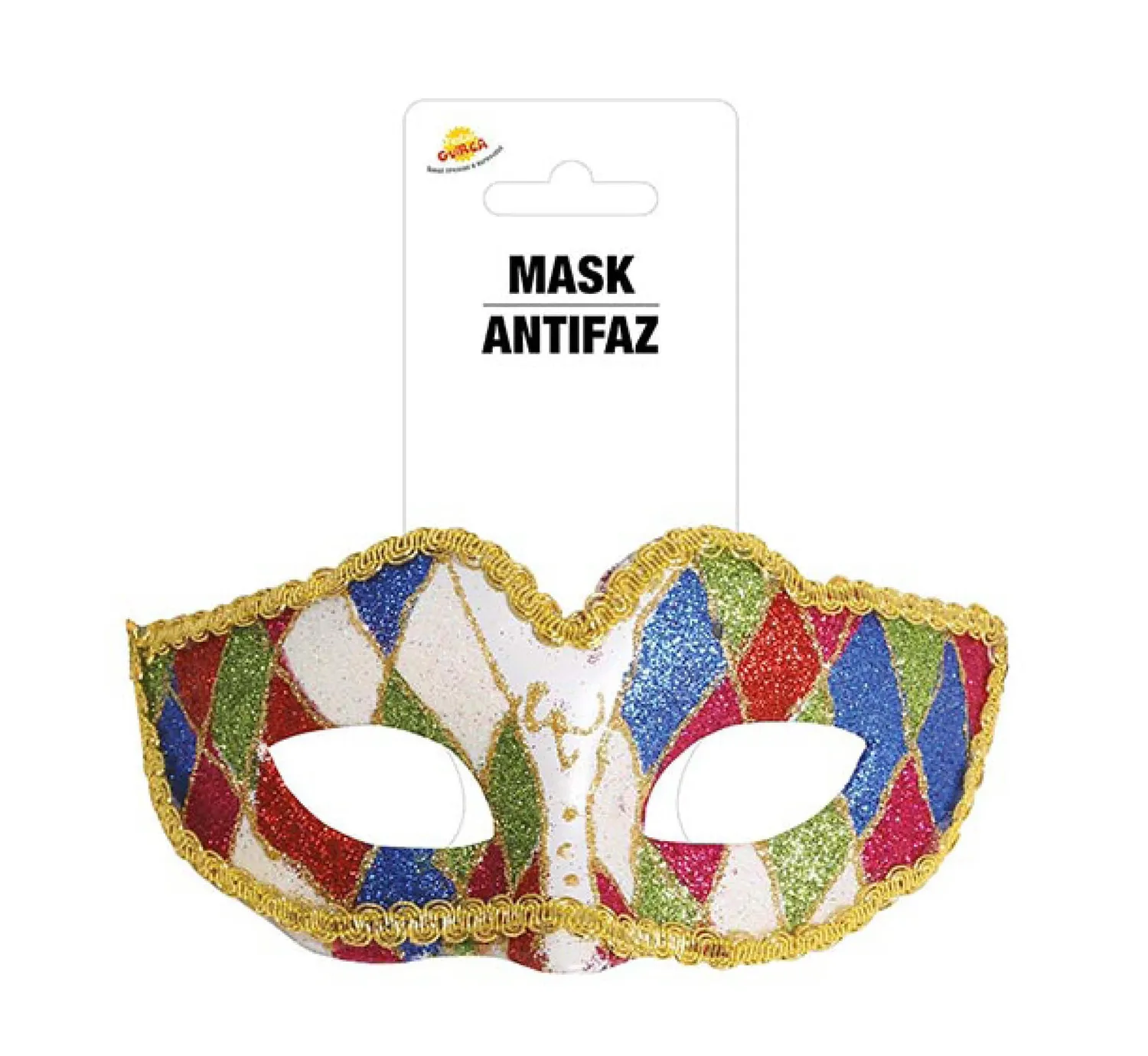 Guirca Antifaz Arlequin maschera arlecchino Carnevale
