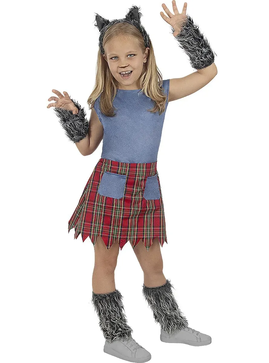 Funidelia Lupo Mannaro costume bambina 3-4 anni marrone