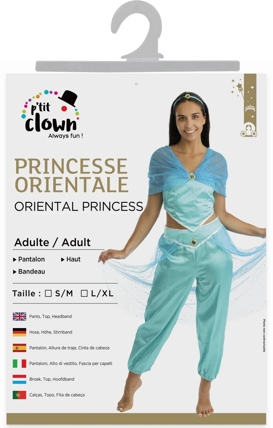 P'tit Clown Principessa Orientale costume donna L-XL