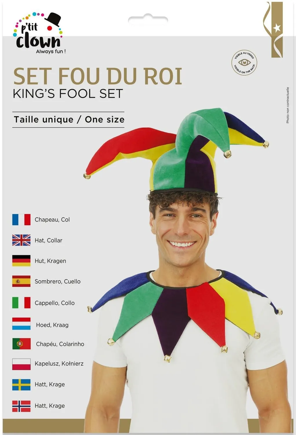 P'tit Clown 23772 Set Pazzo del Re Carnevale