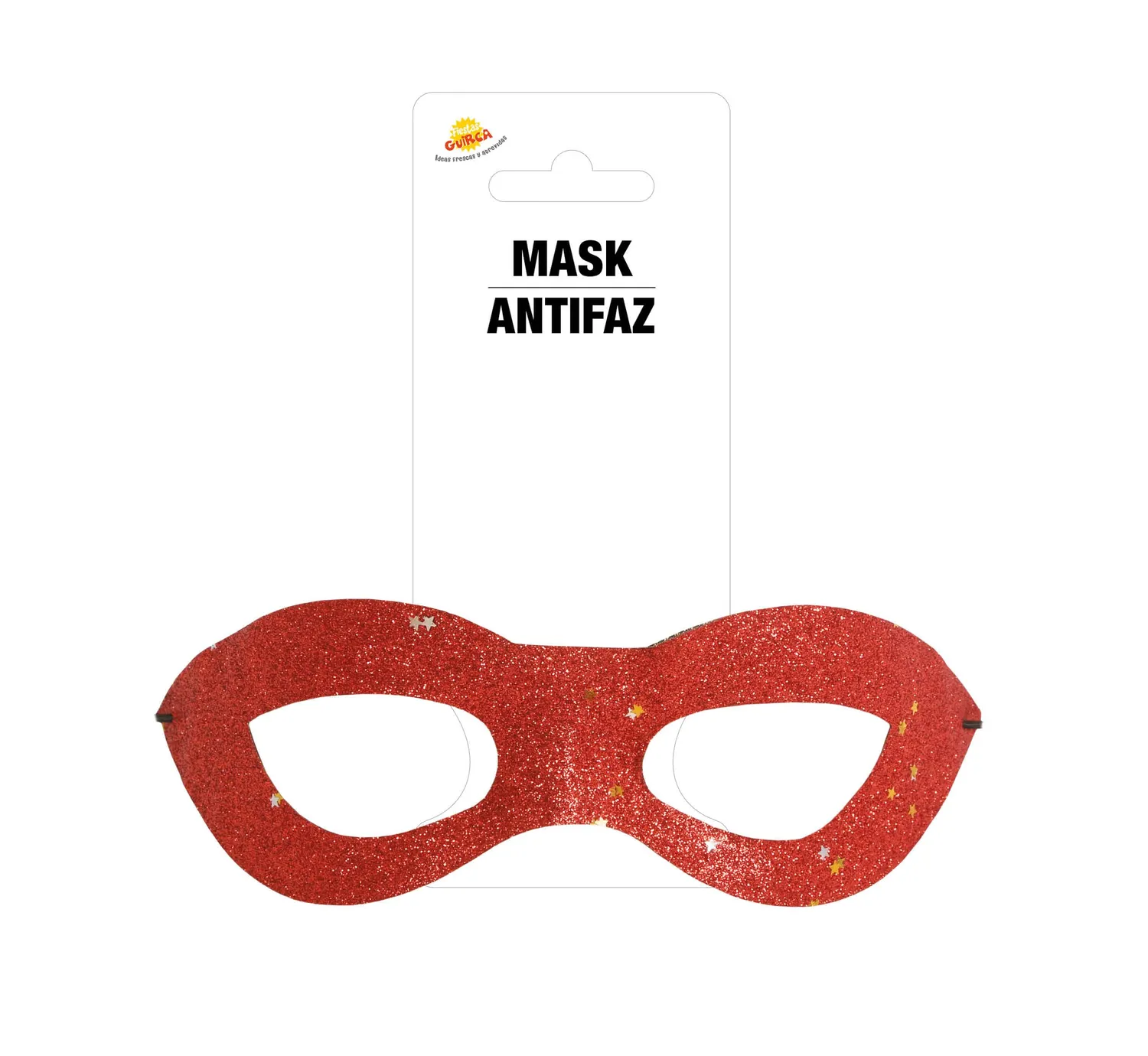Guirca Rossa Stelle maschera rossa stelle carnevale