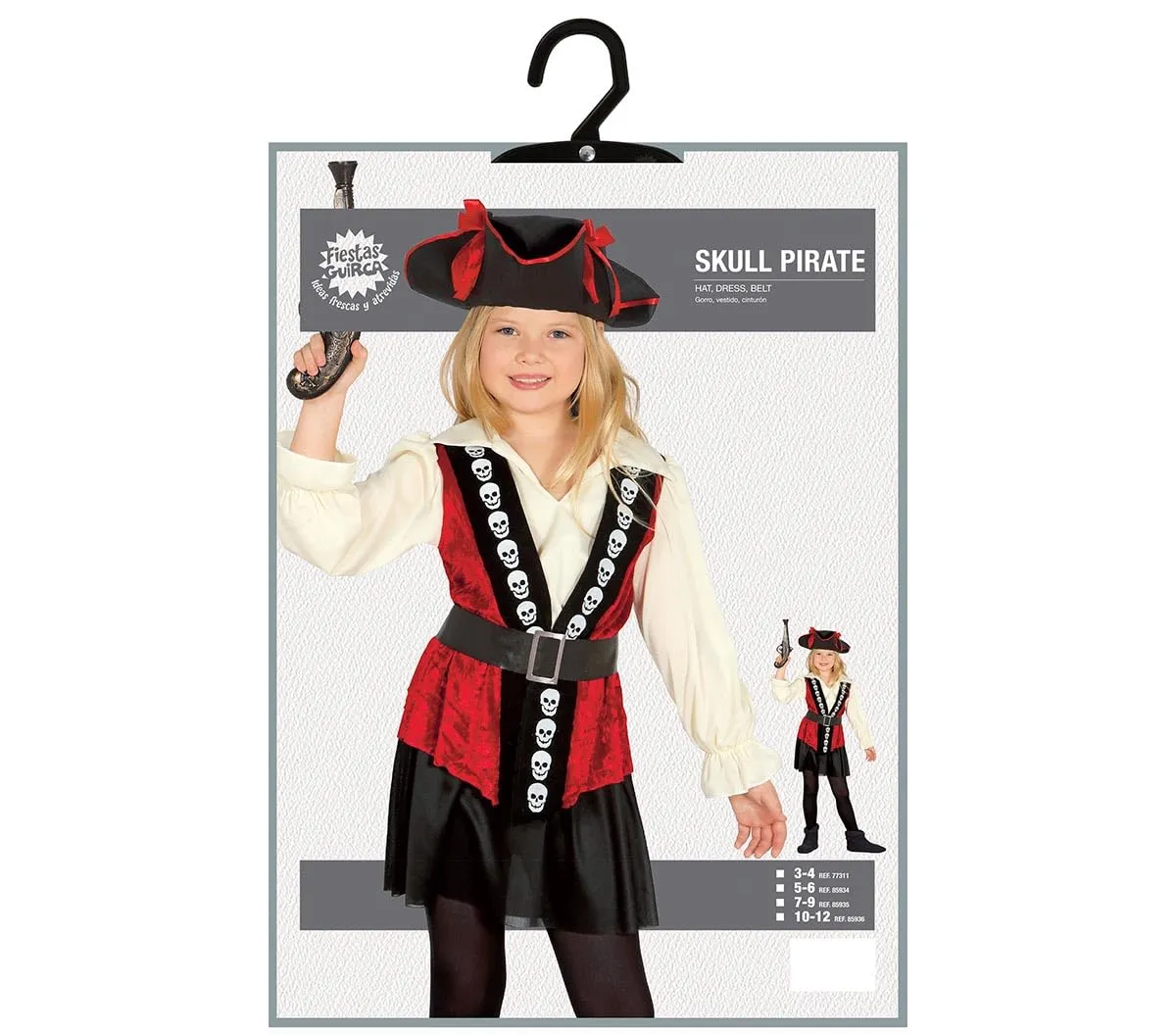 Fiestas Guirca Costume Pirata Travestimento Carnevale