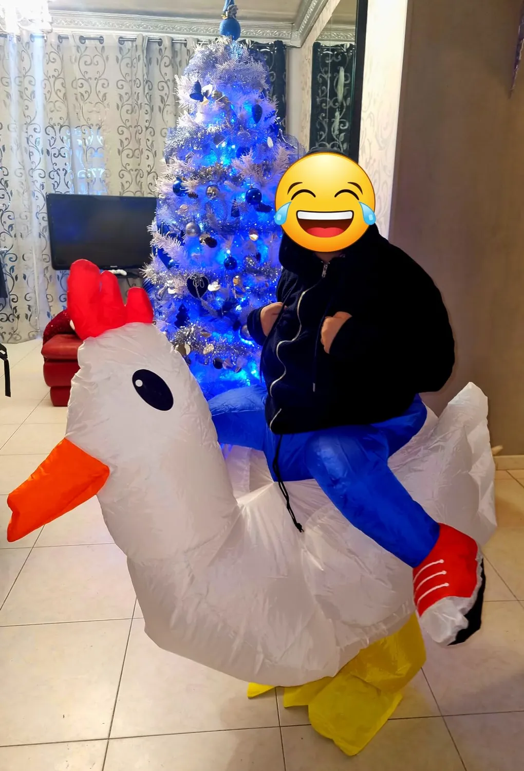 Bodysocks costume gonfiabile pollo adulto