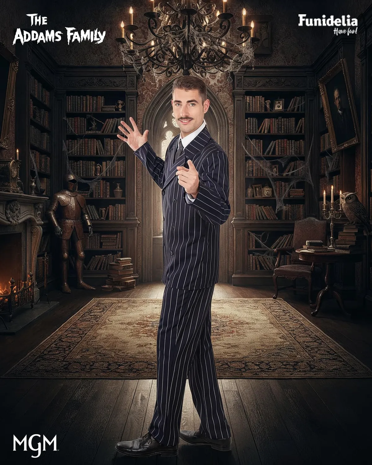 Funidelia Gomez Addams costume uomo M ufficiale