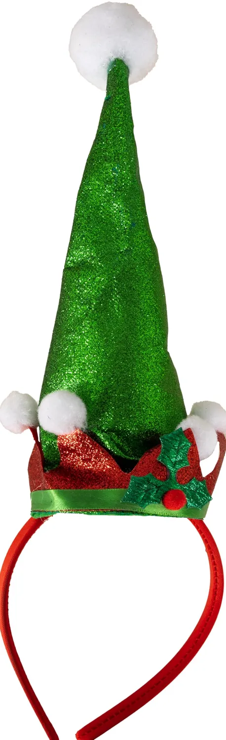 P'tit Clown re22378 cerchietto elfo natalizio rosso e verde
