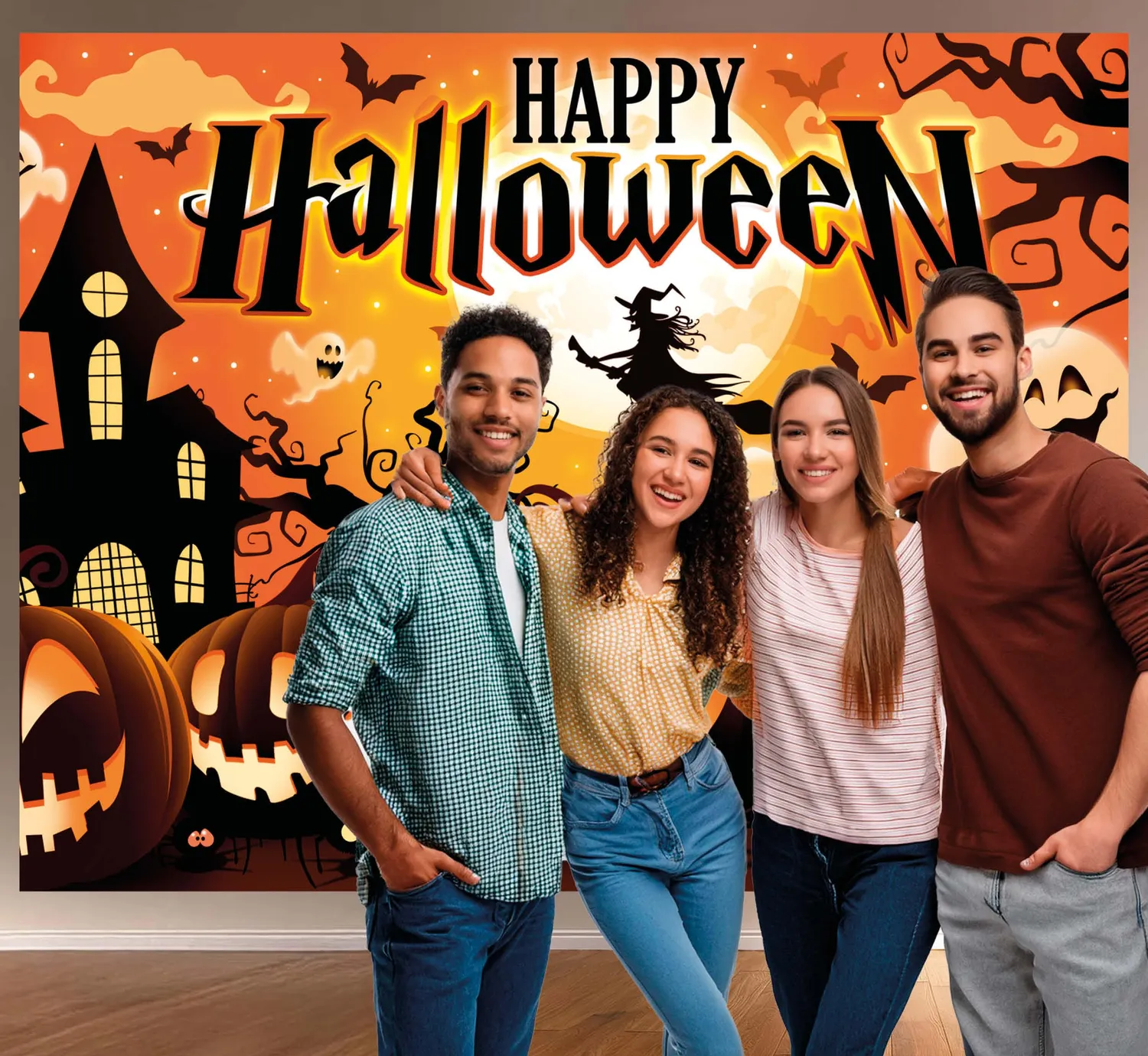 Fiestas Guirca Fondale Photocall Graduato PVC 220x150 cm