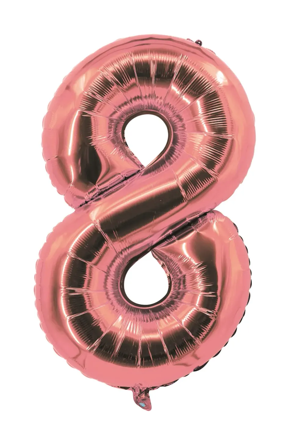 P'tit Clown re80308 palloncino numero 8 85 cm rosa oro