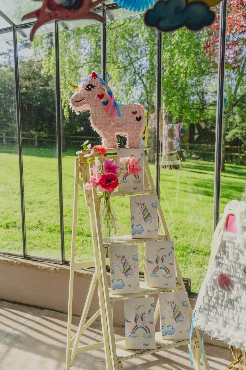 P'tit Clown pinata unicorno vuota da riempire festa bambini