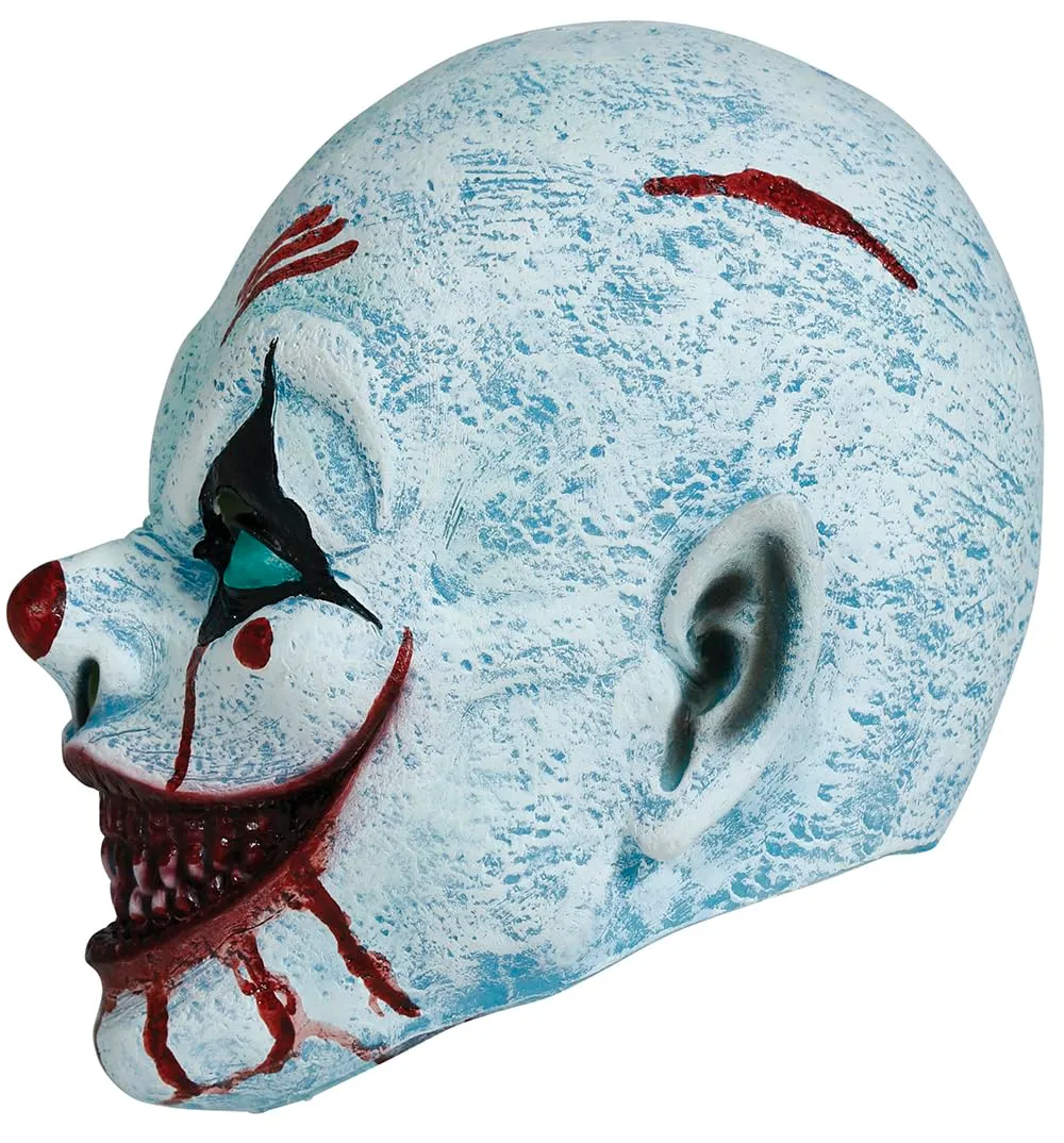 Fiestas Guirca Clown Spaventoso maschera testa intera adulto