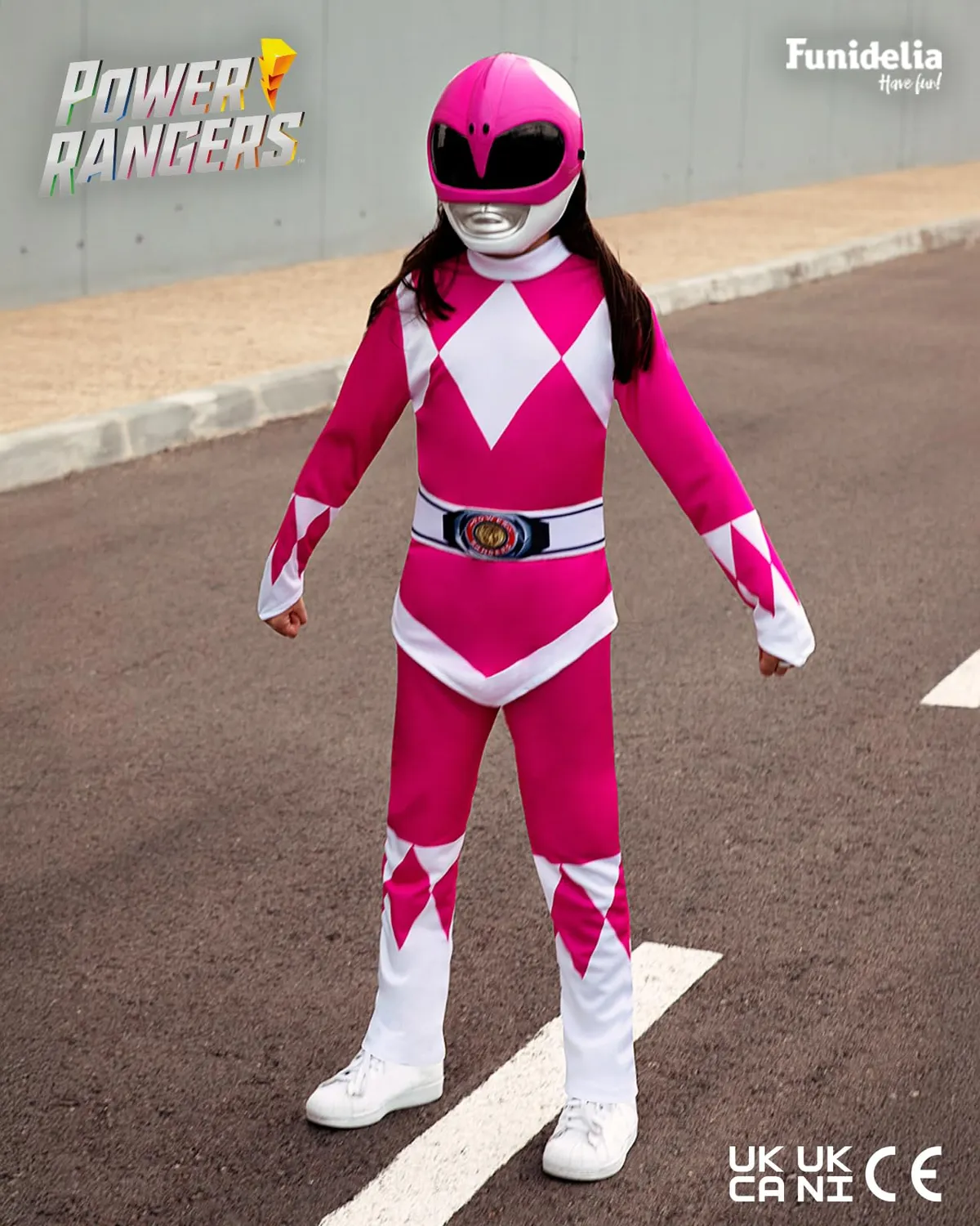 Funidelia Costume Power Ranger Rosa Bambina 7-9 Anni