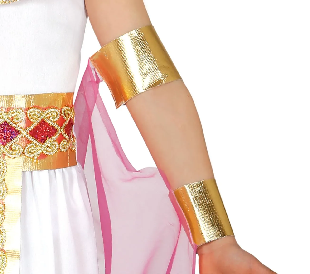 Guirca Egiziana costume bambina 10-12 anni bianco oro