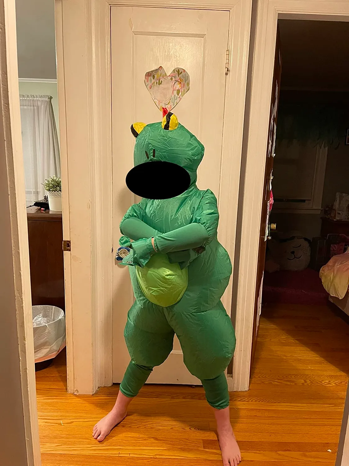 Bodysocks Rana Costume Gonfiabile Bambino Verde