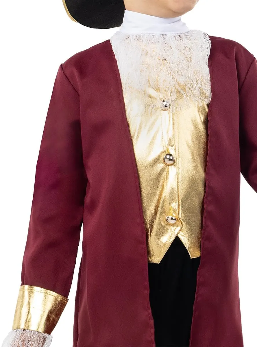 Funidelia Capitan Uncino costume bambino 3-4 anni rosso