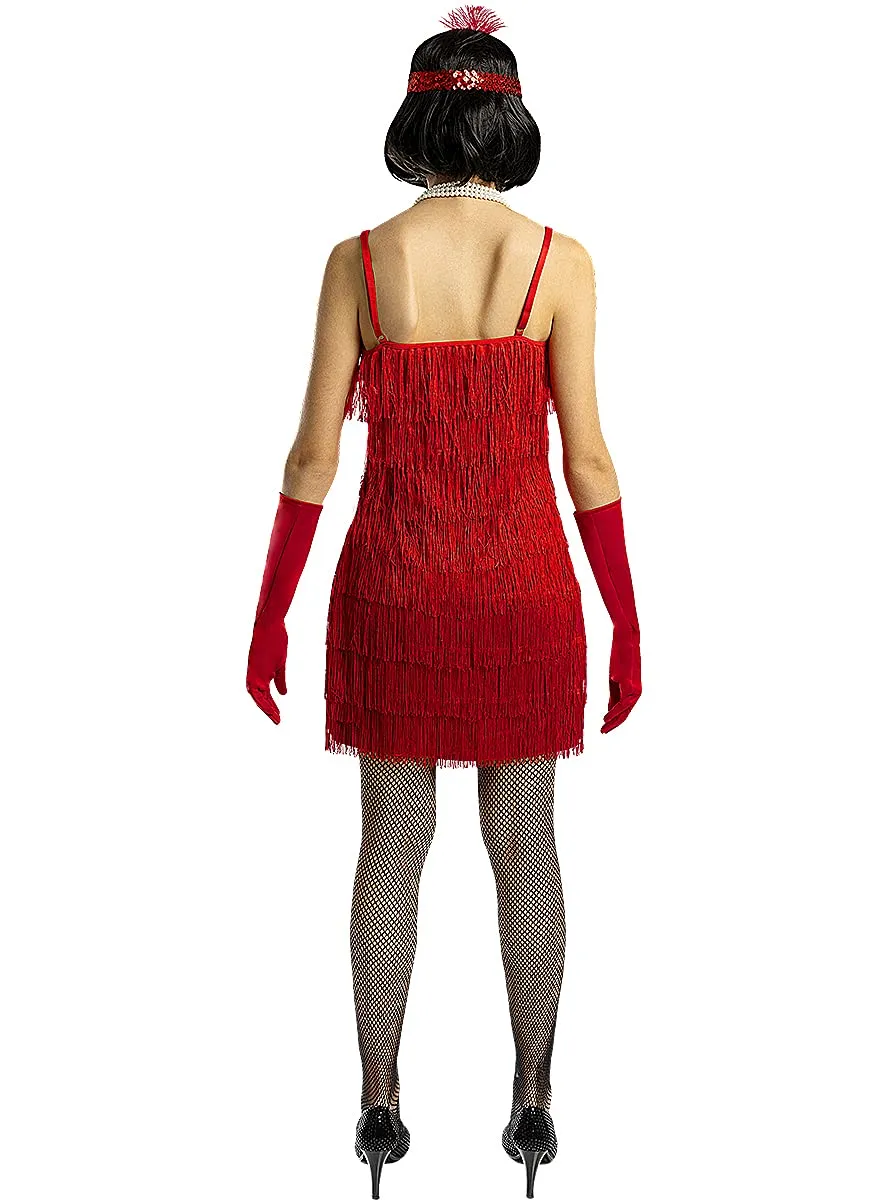 Funidelia Charleston anni 20 vestito donna rosso taglia XS