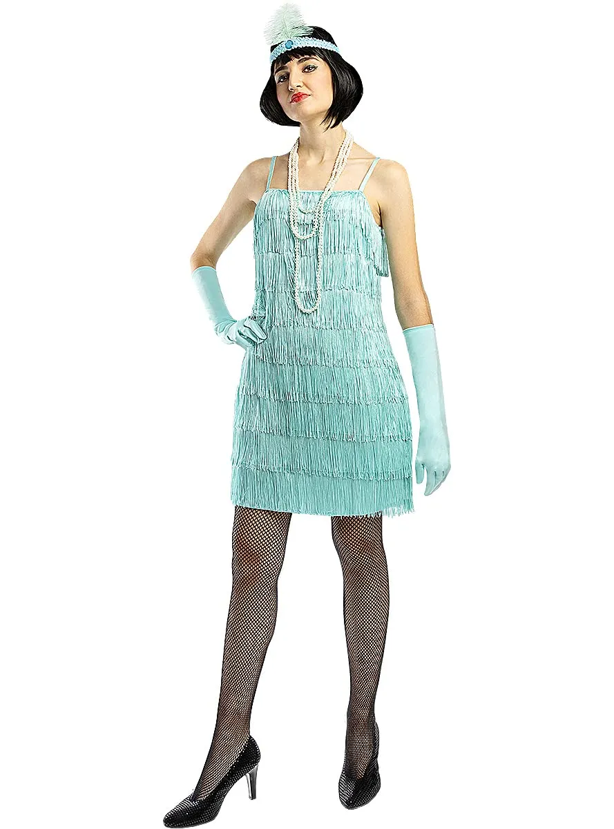 Funidelia Costume Charleston Anni 20 Blu Donna XS