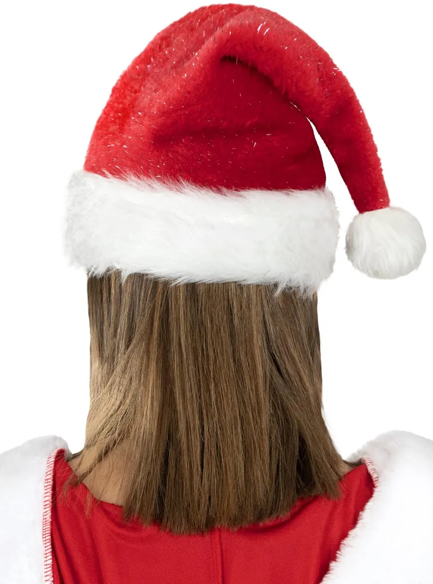 Funidelia Babbo Natale berretto deluxe rosso adulto