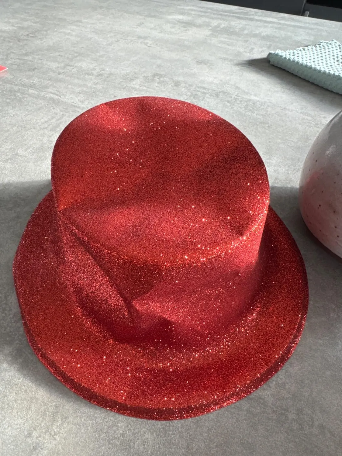 P'tit Clown 63551 Cappello Paillettes Argento Glitter Festa