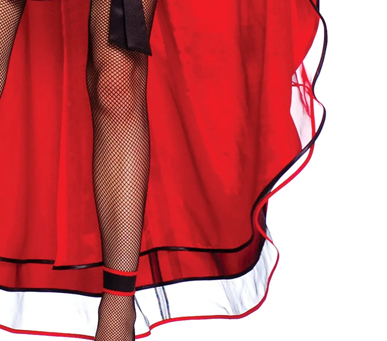 Guirca Can-Can Cowgirl costume donna L rosso e nero
