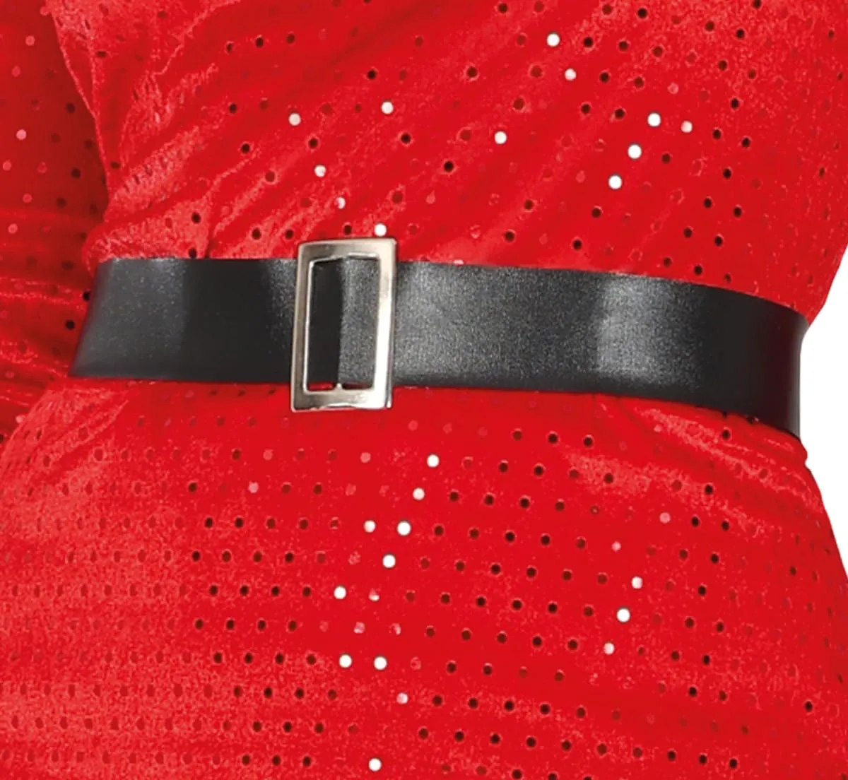 Fiestas Guirca Shiny Ms. Claus costume donna rosso