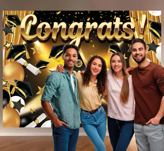 Fiestas Guirca Fondale Photocall Graduato PVC 220x150 cm