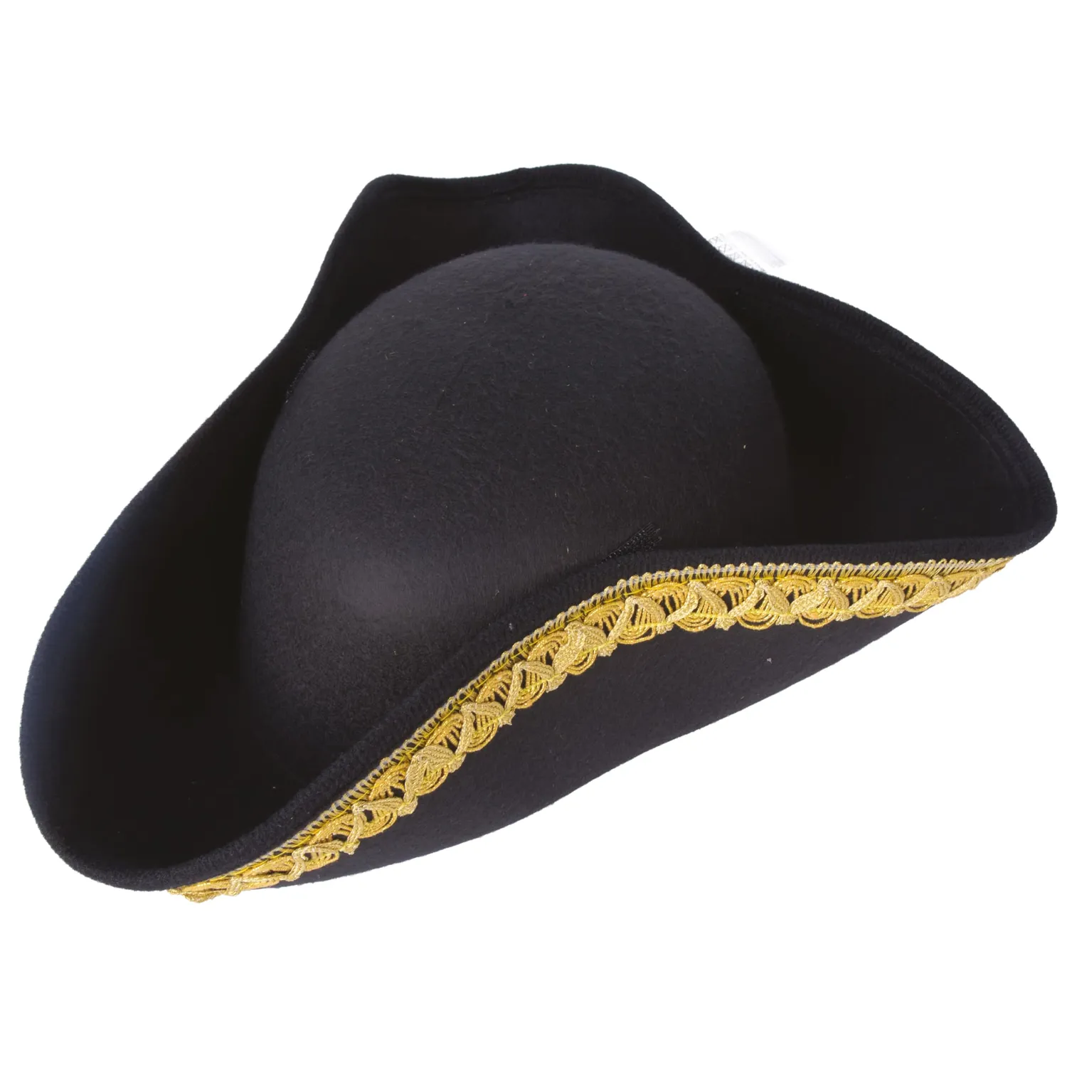 P'tit Clown RE91491 tricorno feltro adulto nero argento